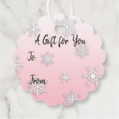 Étiquettes Cadeau Balise cadeau de Noël pour les Chouettes en Aquare (Dos)