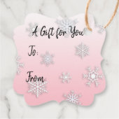 Étiquettes Cadeau Balise cadeau de Noël pour les Chouettes en Aquare (Dos)