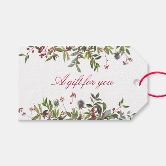 Étiquettes-cadeau Balise Cadeau de Noël rose (Devant (Horizontal))