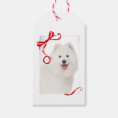 Étiquettes-cadeau Balise cadeau de Noël Samoyed (Devant)