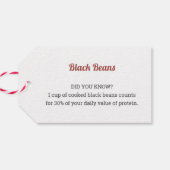 Étiquettes-cadeau Balise cadeau de nourriture plante (Dos Horizontal)