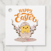 Étiquettes Cadeau Balise cadeau de Pâques heureuse (Devant)