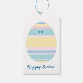 Étiquettes-cadeau Balise cadeau de Pâques heureuse