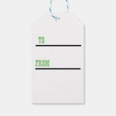 Étiquettes-cadeau Balise cadeau de Pâques personnalisée (Dos)