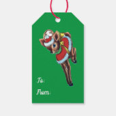 Étiquettes-cadeau Balise cadeau de rennes fantaisie (Dos)