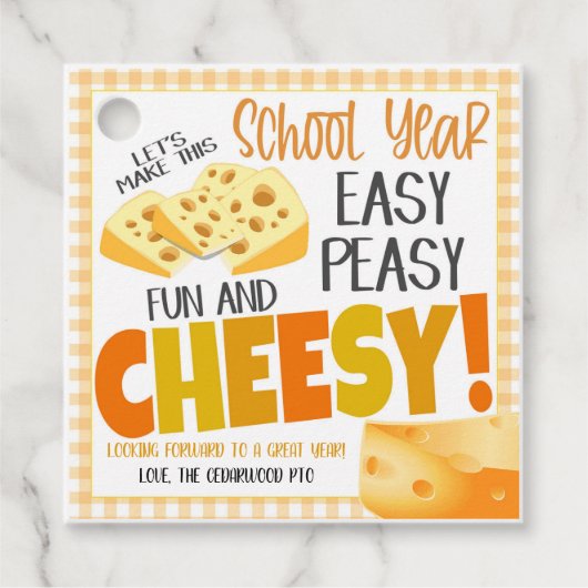 Étiquettes Cadeau Balise Cadeau de retour à l'école (Devant)