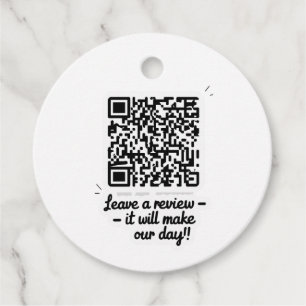 Étiquettes Cadeau Balise cadeau de révision de code QR
