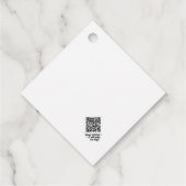 Étiquettes Cadeau Balise cadeau de révision de code QR (Dos)