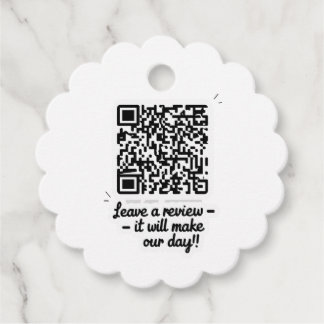 Étiquettes Cadeau Balise cadeau de révision de code QR