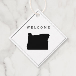 Étiquettes Cadeau Balise cadeau de sac de bienvenue Oregon pour le w