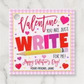 Étiquettes Cadeau Balise cadeau de Saint-Valentin (Devant)