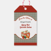 Étiquettes-cadeau Balise cadeau de salsa cuisinée (Devant)