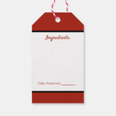 Étiquettes-cadeau Balise cadeau de salsa cuisinée (Dos)