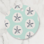 Étiquettes Cadeau Balise cadeau de sandollar de plage (Dos)