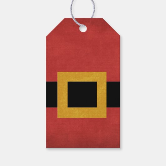 Étiquettes-cadeau Balise cadeau de vacances de Père Noël (Devant)