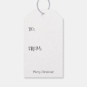 Étiquettes-cadeau Balise cadeau de vacances de Père Noël (Dos)