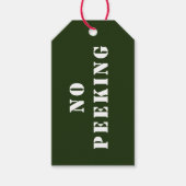 Étiquettes-cadeau Balise Cadeau De Vacances Verte Et Blanche De Péki (Devant)