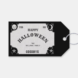 Étiquettes-cadeau Balise cadeau d'Halloween Happy Spirit Board