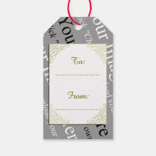 Étiquettes-cadeau Balise cadeau d'image personnalisée