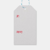 Étiquettes-cadeau Balise cadeau d'impression CRANE JAPONAIS (Dos)