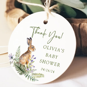 Étiquettes Cadeau Balise Cadeau du Baby shower de lapin préféré de l