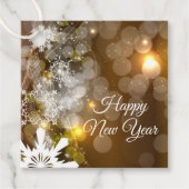 Étiquettes Cadeau Balise Cadeau du Nouvel An (Devant)