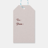 Étiquettes-cadeau Balise cadeau du Père Noël (Dos)