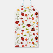 Étiquettes-cadeau Balise cadeau d'un mignon bug Ladybug 1er annivers (Dos)