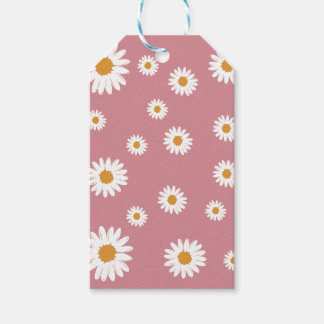 Étiquettes-cadeau Balise cadeau Dusty Pink Simple Daisy