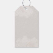 Étiquettes-cadeau Balise cadeau fille Baby shower nuages neutres (Dos)
