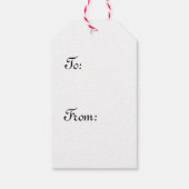 Étiquettes-cadeau Balise cadeau floral élégant et joyeux (Dos)