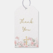 Étiquettes-cadeau Balise cadeau Floral First Communion (Dos)
