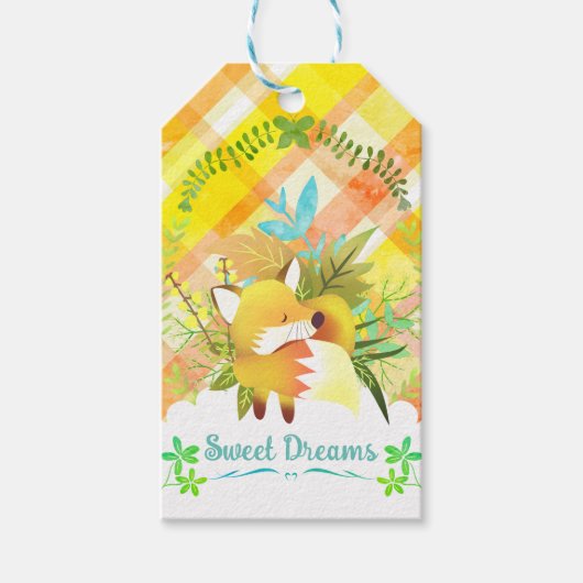 Étiquettes-cadeau Balise cadeau Fox Design (Devant)