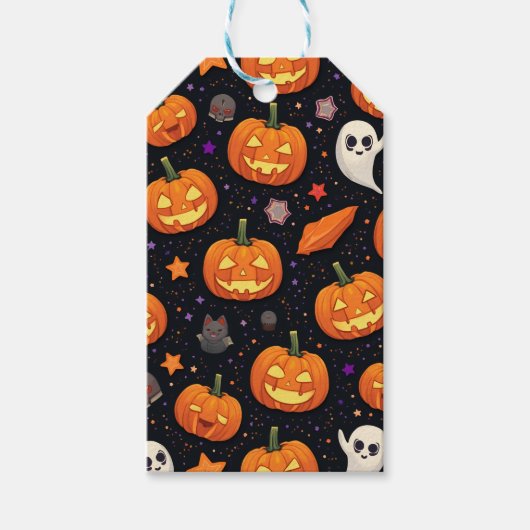 Étiquettes-cadeau Balise cadeau Halloween (Devant)
