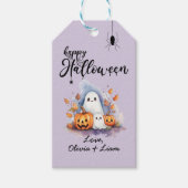 Étiquettes-cadeau Balise cadeau Halloween éffrayant personnalisable (Devant)