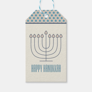 Étiquettes-cadeau Balise cadeau Hanoukka Happy