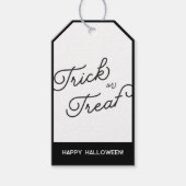 Étiquettes-cadeau Balise cadeau Happy Halloween noir (Devant)