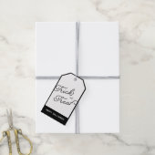 Étiquettes-cadeau Balise cadeau Happy Halloween noir (Avec de la ficelle)