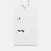 Étiquettes-cadeau Balise cadeau INITIAL PERSONNALISÉE (Dos)