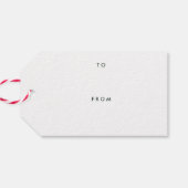 Étiquettes-cadeau Balise cadeau Joy Flourish - Pin (Dos Horizontal)