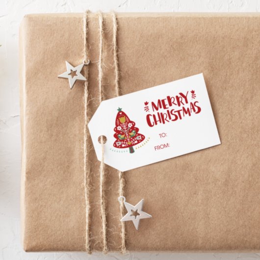 Étiquettes-cadeau Balise cadeau Joyeux Noël à/de l'arbre