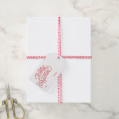 Étiquettes-cadeau Balise cadeau Joyeux Noël Script (With Twine)