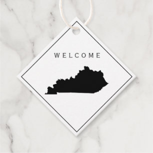 Étiquettes Cadeau Balise cadeau Kentucky Welcome Bag pour le week-en