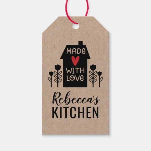 Étiquettes-cadeau Balise Cadeau Kraft simple et agréable (Devant)