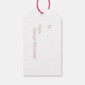 Étiquettes-cadeau Balise cadeau lapin de Pâques/panier (Dos)