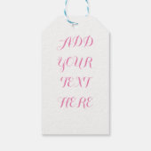 Étiquettes-cadeau Balise cadeau, Lips xoxo. (Dos)