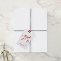 Balise cadeau Mariage de la corbeille à main rouge