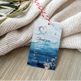Étiquettes-cadeau Balise cadeau Mariage de l'océan rustique