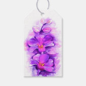 Étiquettes-cadeau Balise cadeau mariage stylisée violet orchidée (Devant)