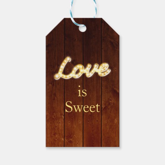 Étiquettes-cadeau Balise cadeau Marquee Lights (Devant)